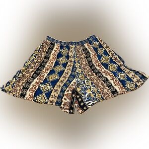 12/14 vintage POCKETED High Waist Patterned Women Shorts - perfect for ANYTHING